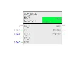 Step 6- Insert BRCV block into a chart.